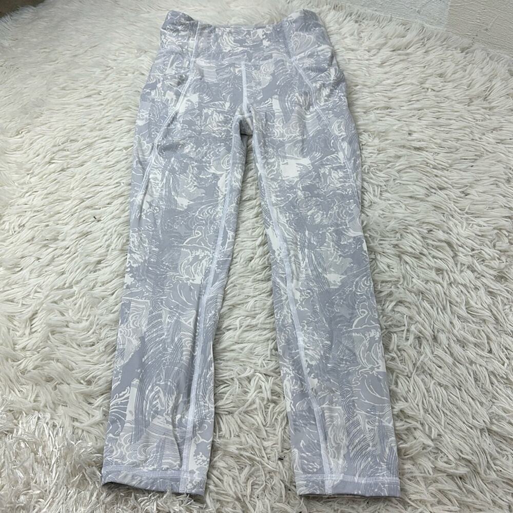 Lululemon Time To Sweat Crop *23" Eternal Wave White